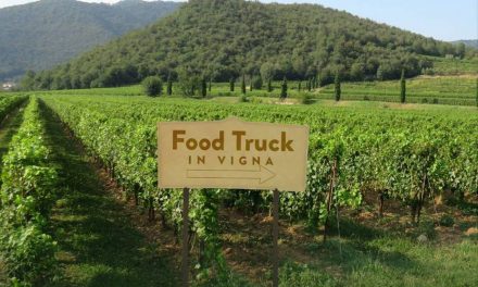 Food truck in vigna a La Montina in Franciacorta