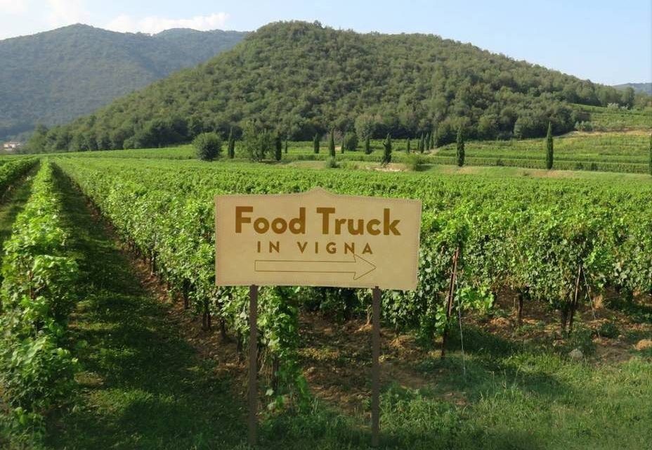 Food truck in vigna a La Montina in Franciacorta